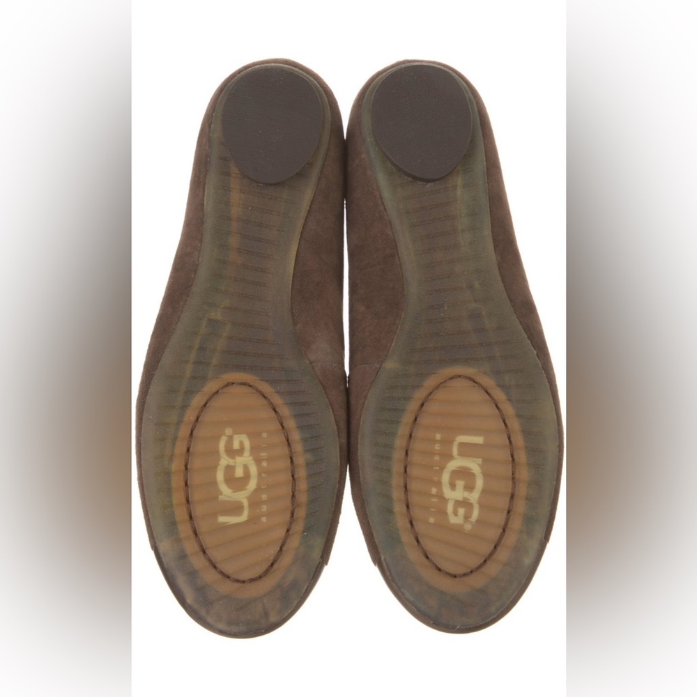 LIKE NEW!!! With Box! UGG Brown Suede Women's Flats - Picture 4 of 4